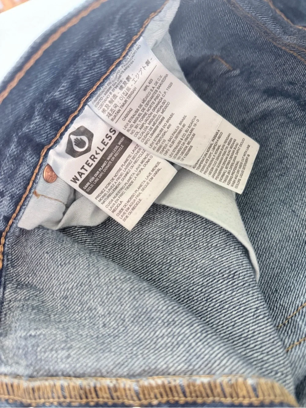 Levi's Men's Blue Straight-Leg Jeans 501
